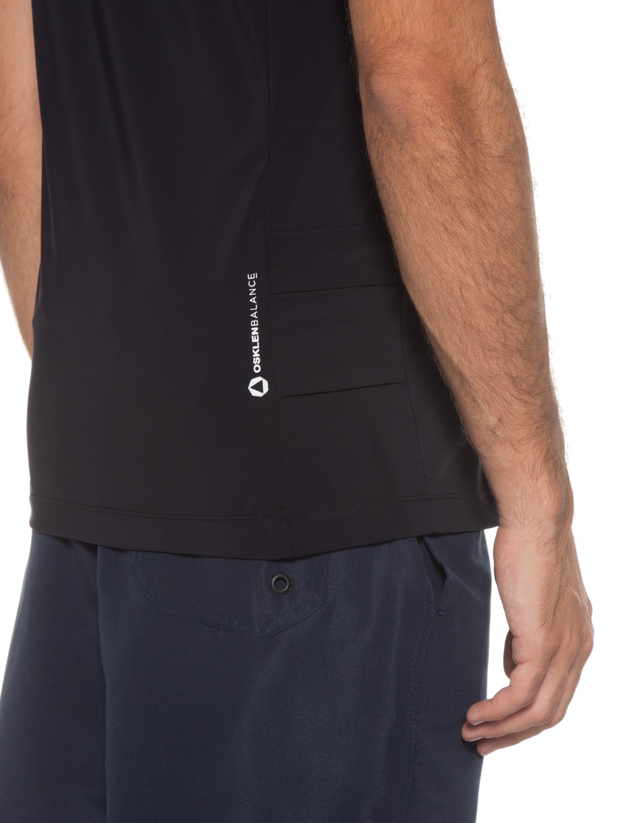Camiseta Masculina Lycra Balance Preto Osklen