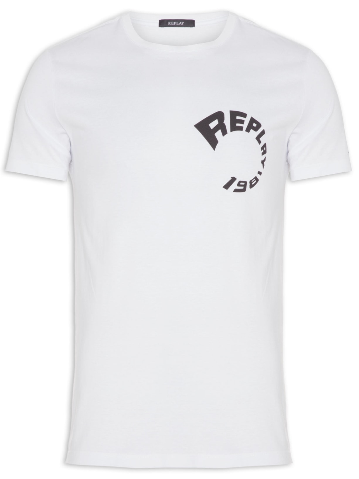 Camiseta Masculina M/c Replay Fantastic - Branco