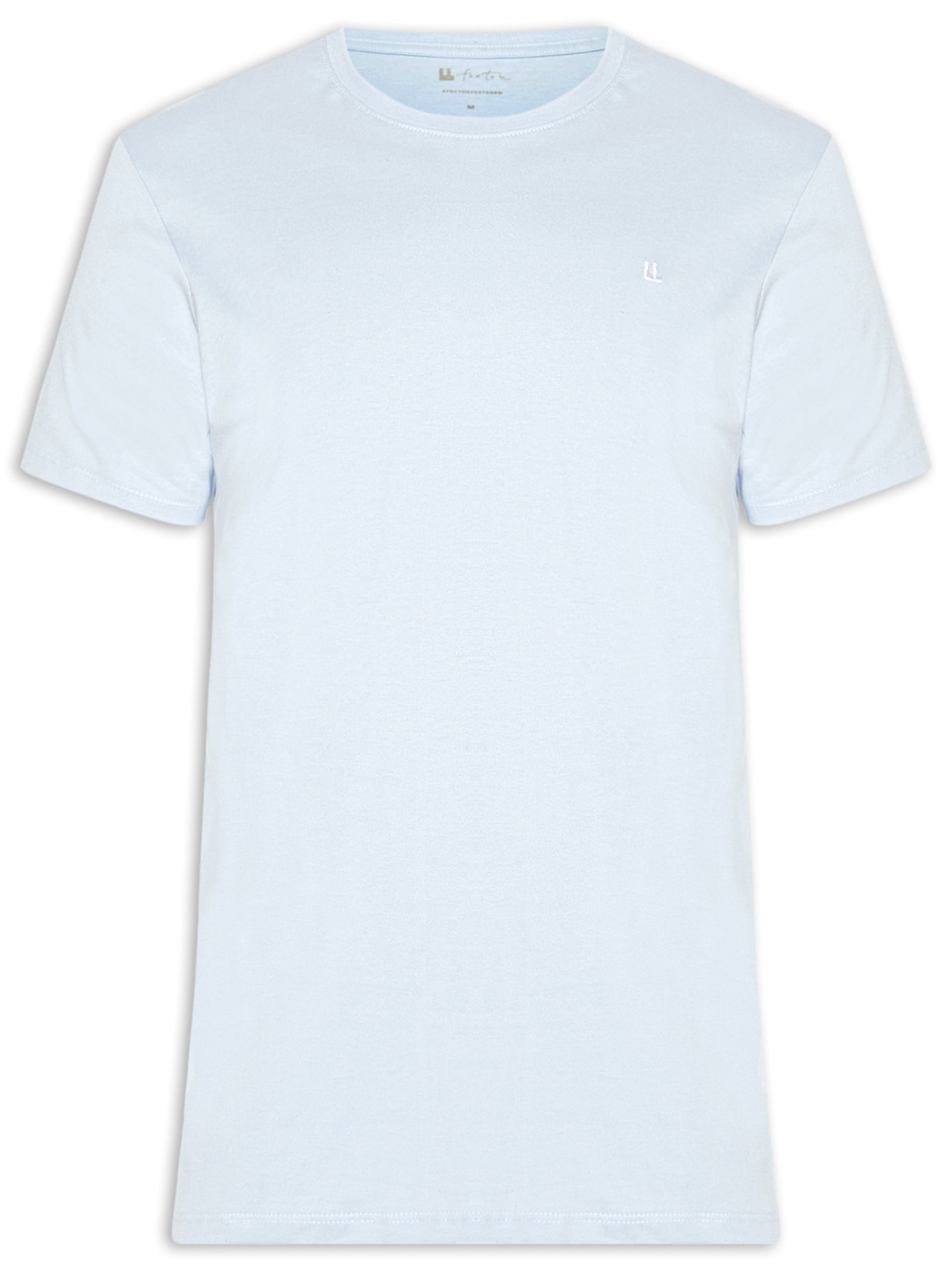 Camiseta Masculina M/M Logo Azul Foxton