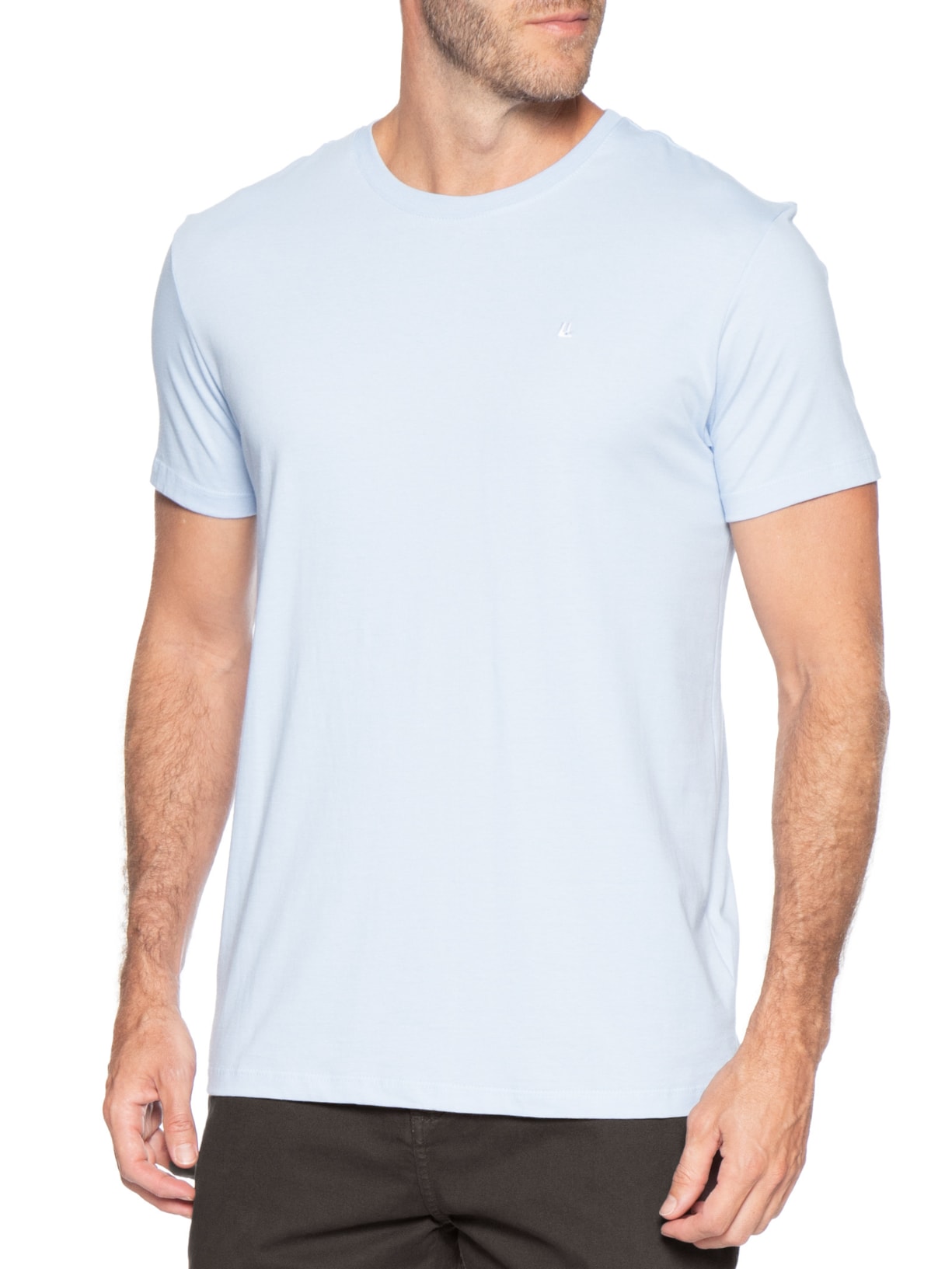 Camiseta Masculina M/M Logo Azul Foxton