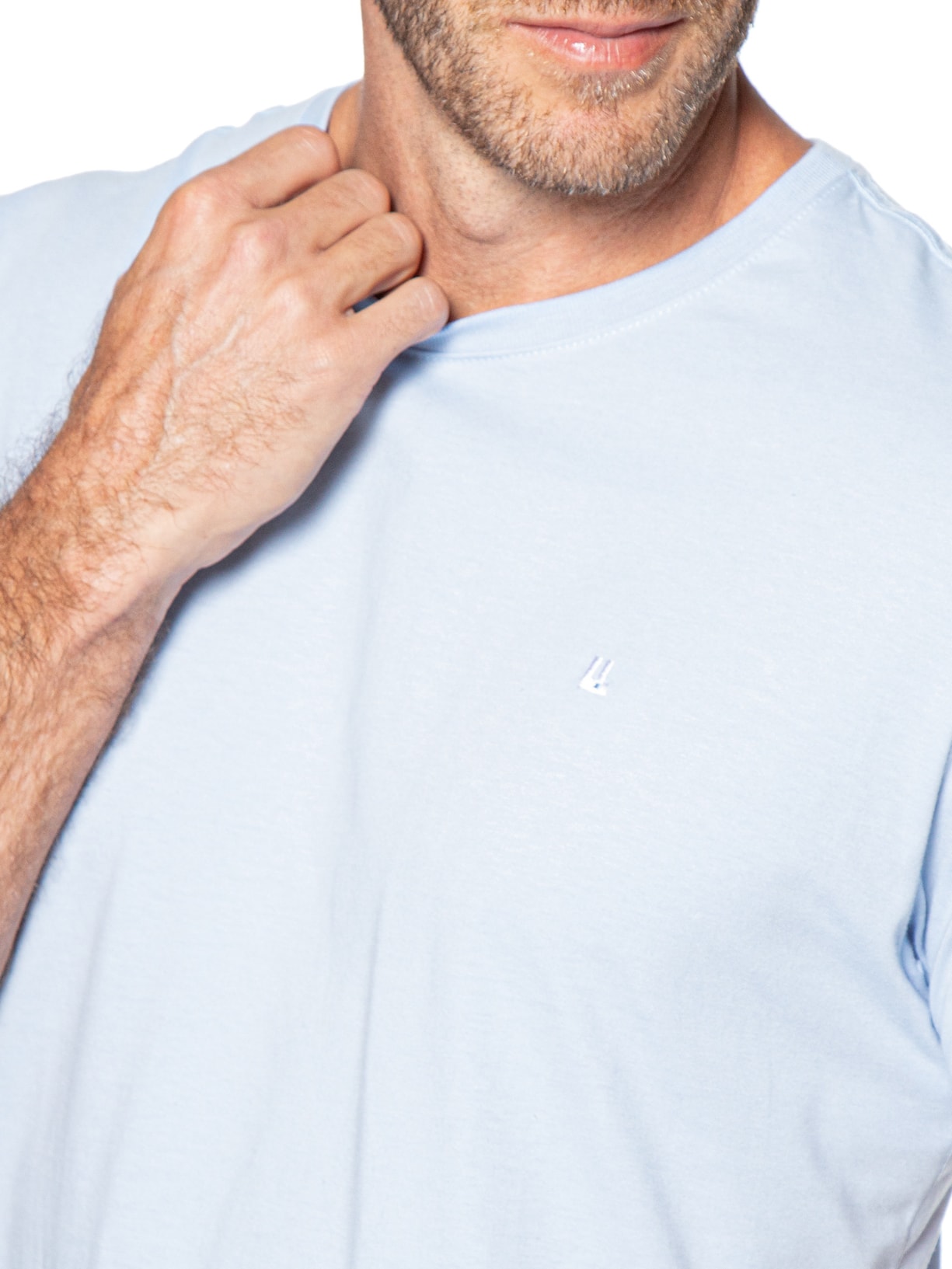 Camiseta Masculina M/M Logo Azul Foxton