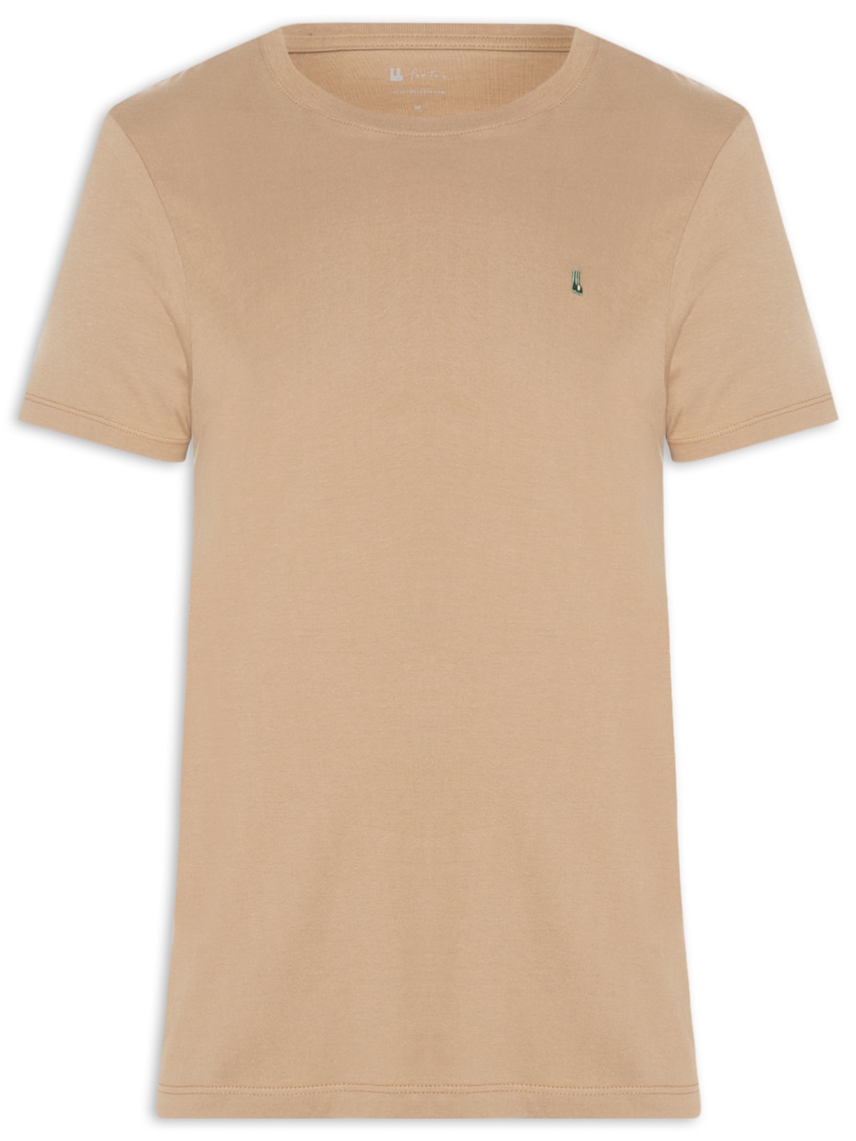 Camiseta Masculina M/M Logo Bege Foxton
