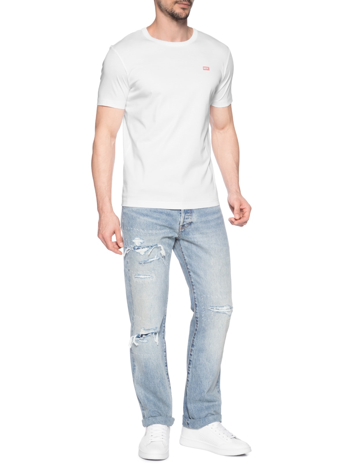 Camiseta Masculina Magliett Branco Diesel