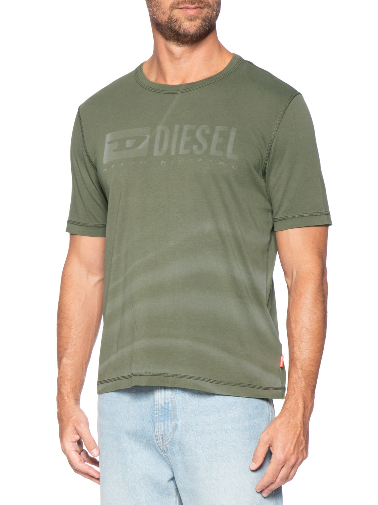 Camiseta Masculina Magliett Verde Diesel