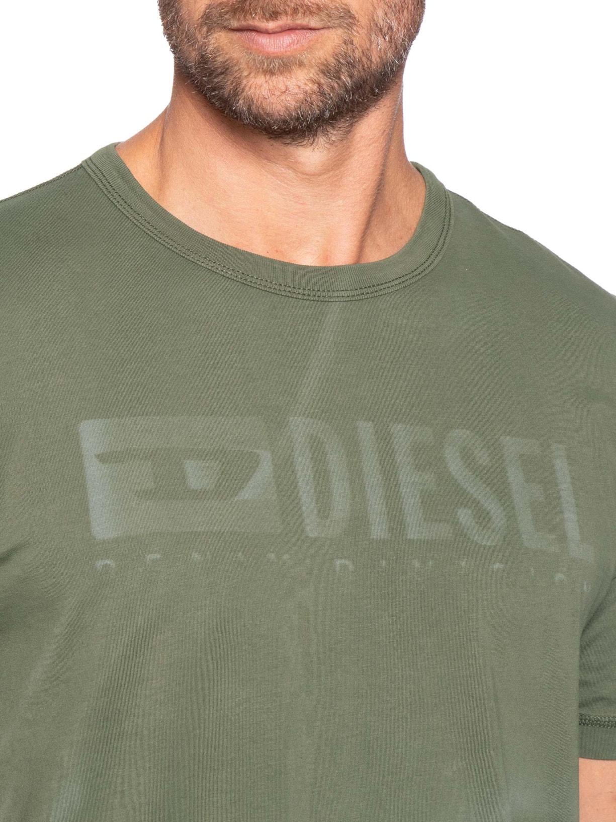 Camiseta Masculina Magliett Verde Diesel