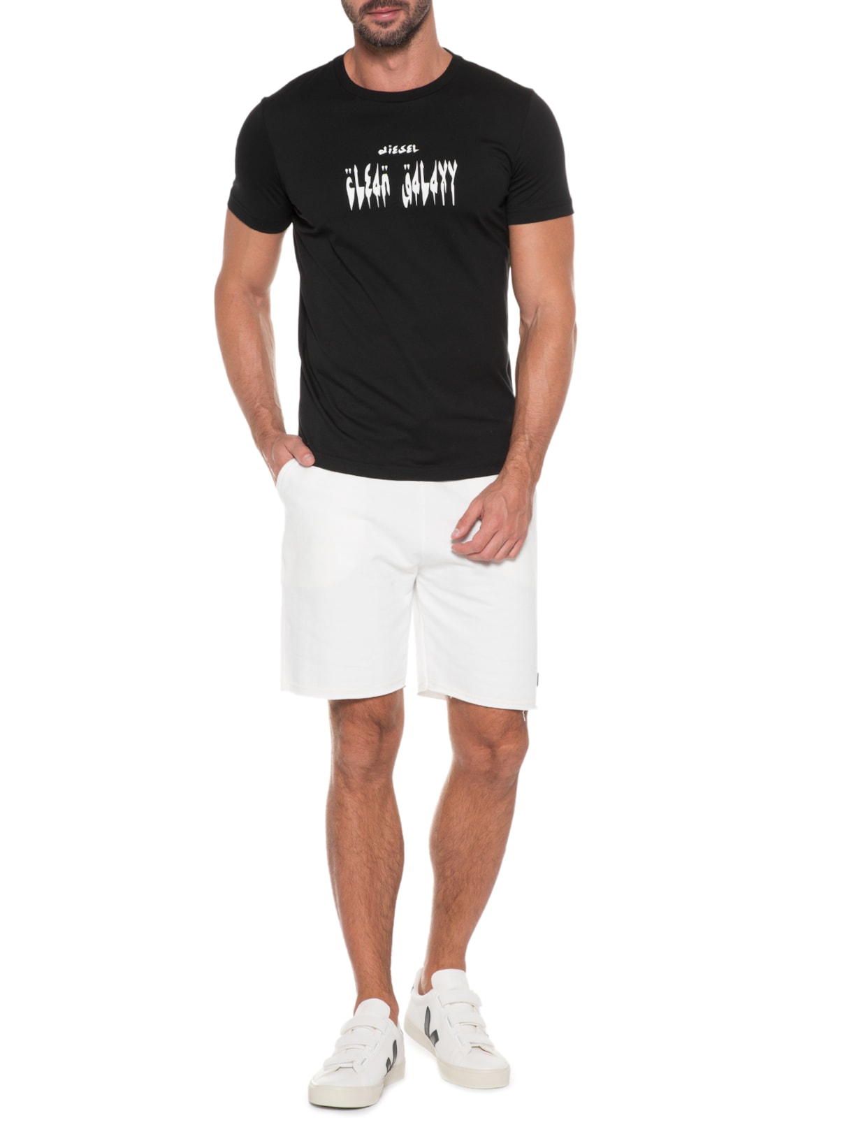 Camiseta Masculina Maglietta Preto Diesel
