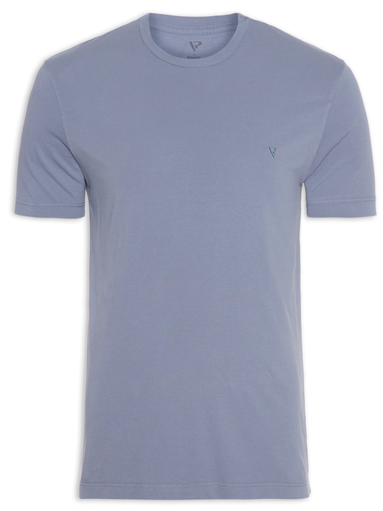 Camiseta Masculina Malha Básica - Azul