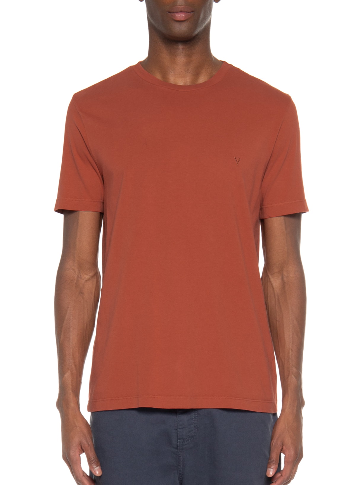 Camiseta Masculina Malha Básica Vermelho Vr