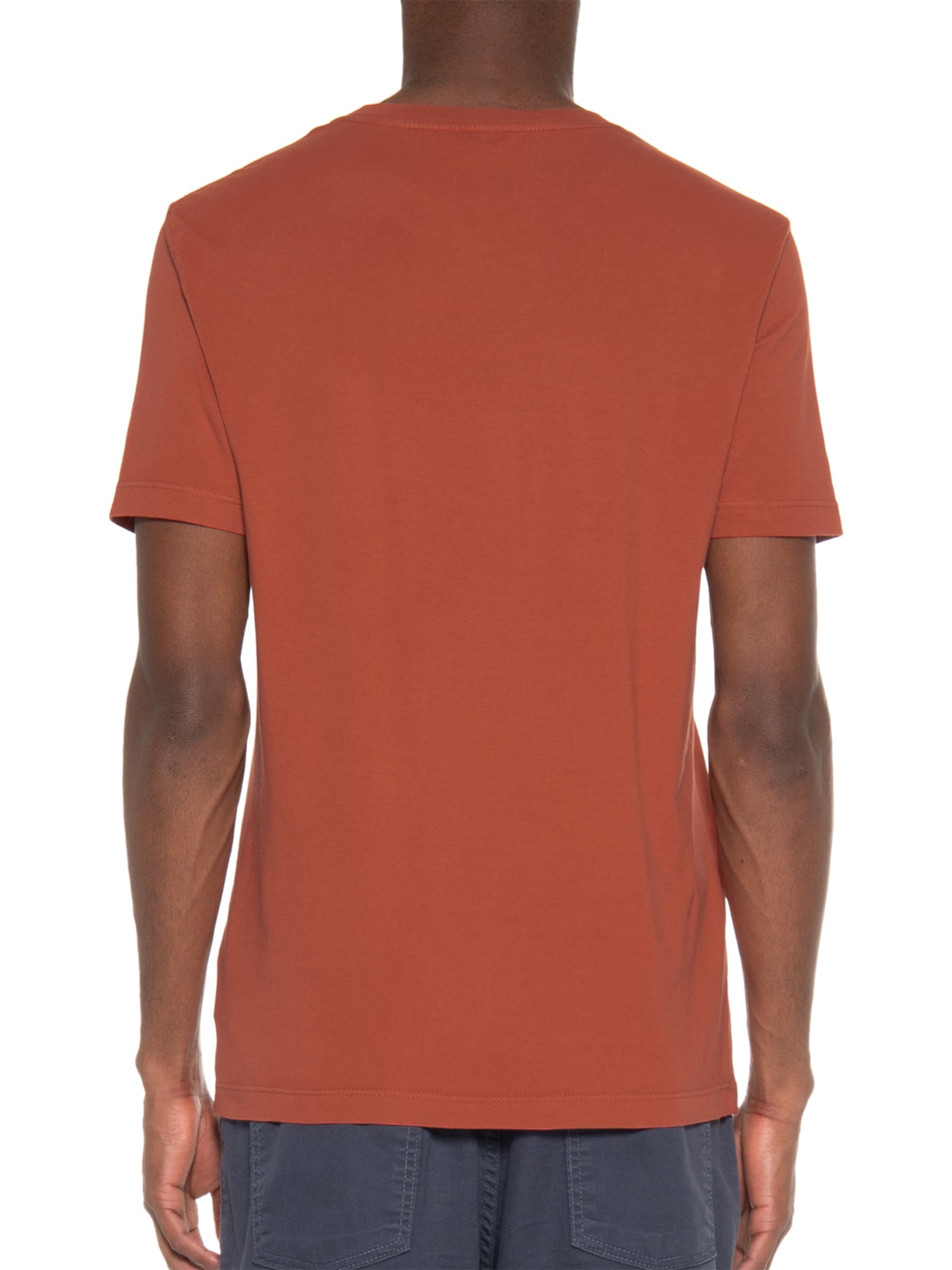 Camiseta Masculina Malha Básica Vermelho Vr