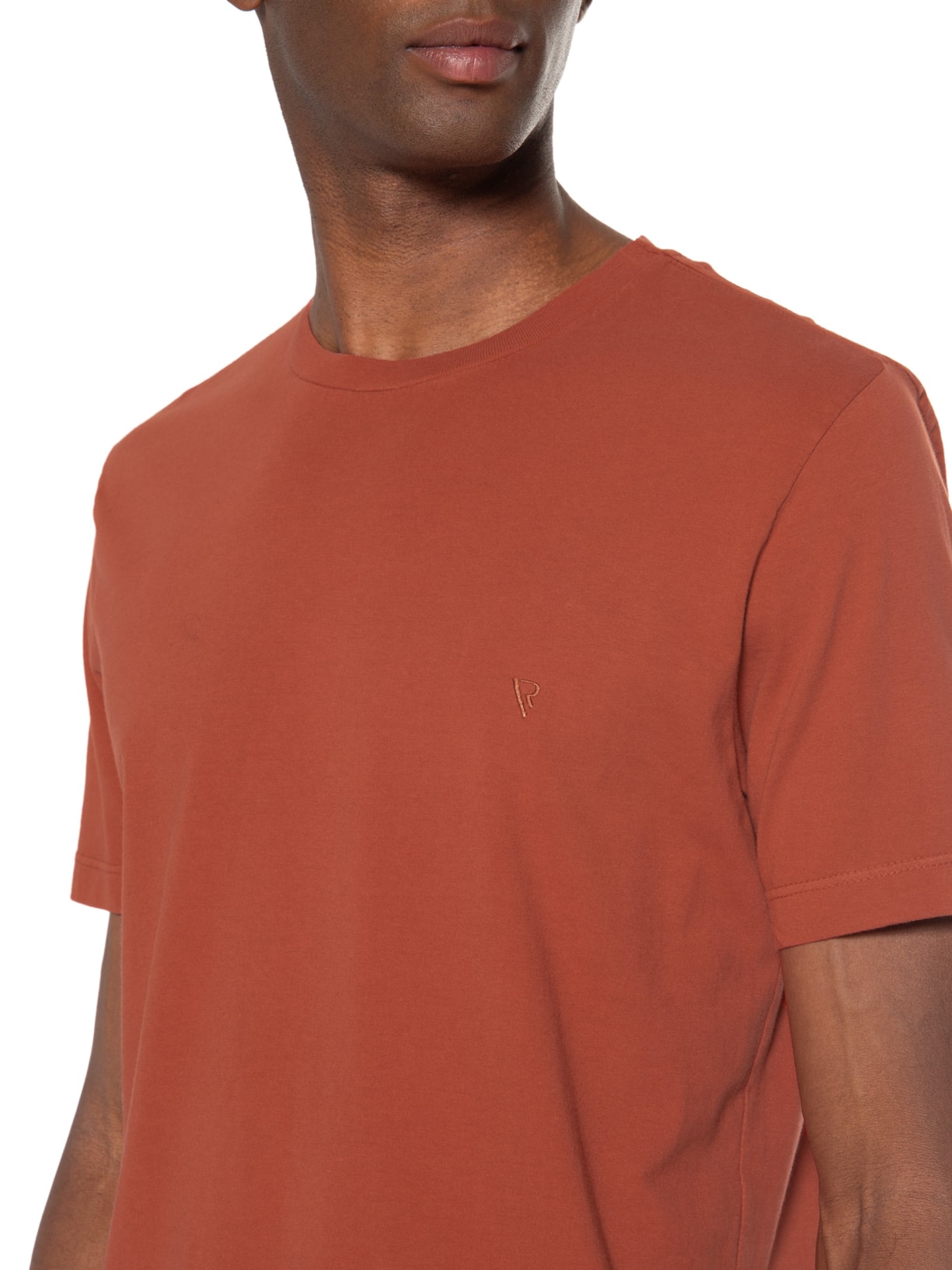 Camiseta Masculina Malha Básica Vermelho Vr