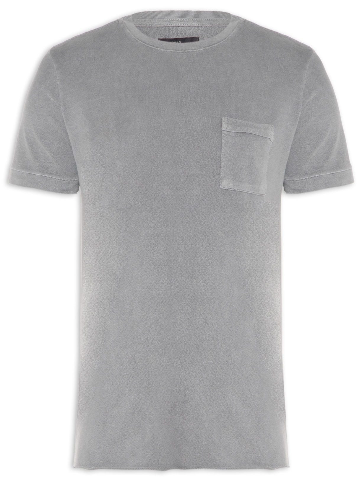 Camiseta Masculina Malha Crepe Shala - Cinza