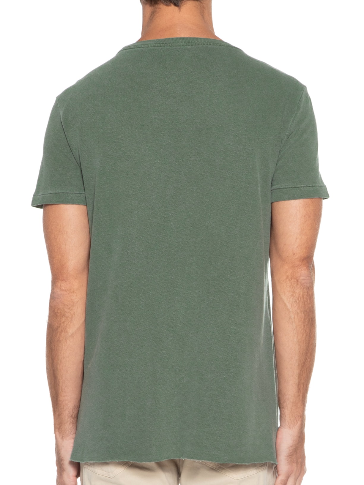 Camiseta Masculina Malha Crepe Shala Verde Armadillo