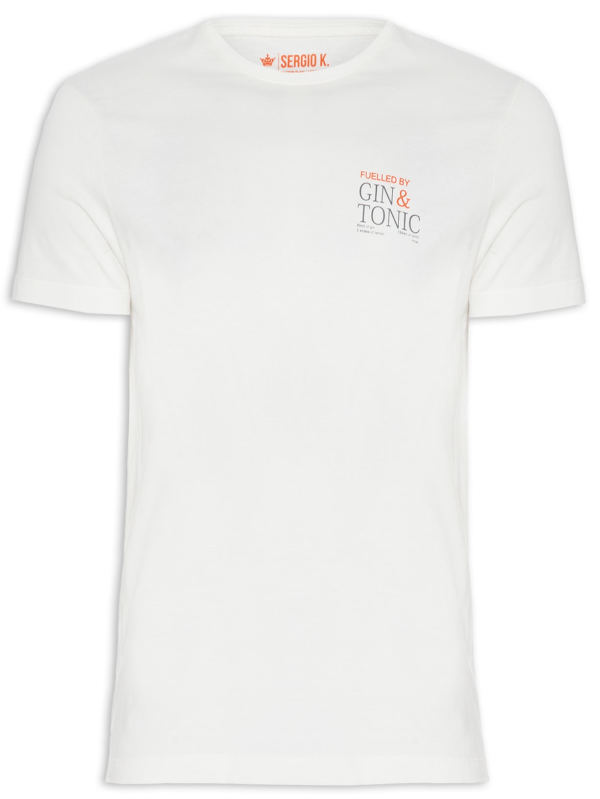 Camiseta Masculina Malha Estampa Fueled Gt - Off White