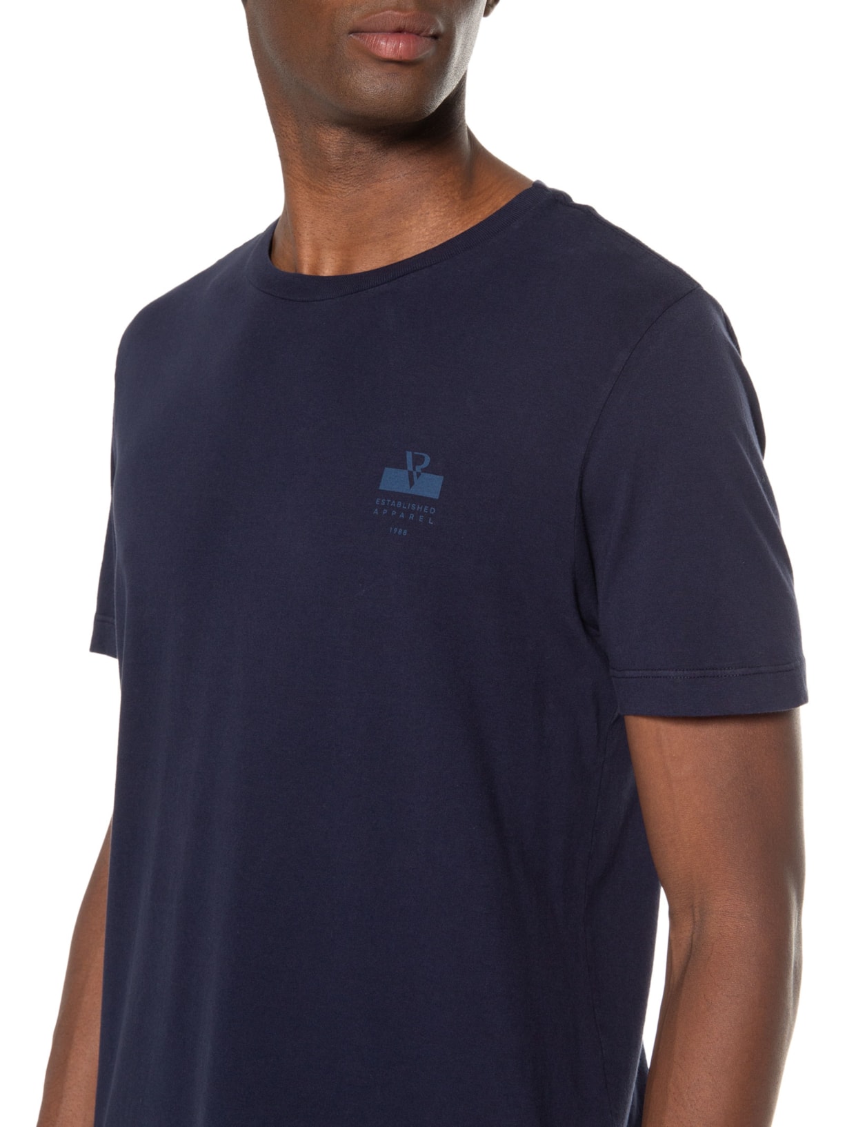 Camiseta Masculina Malha Gd Estampa Establishe Apparel Azul Vr