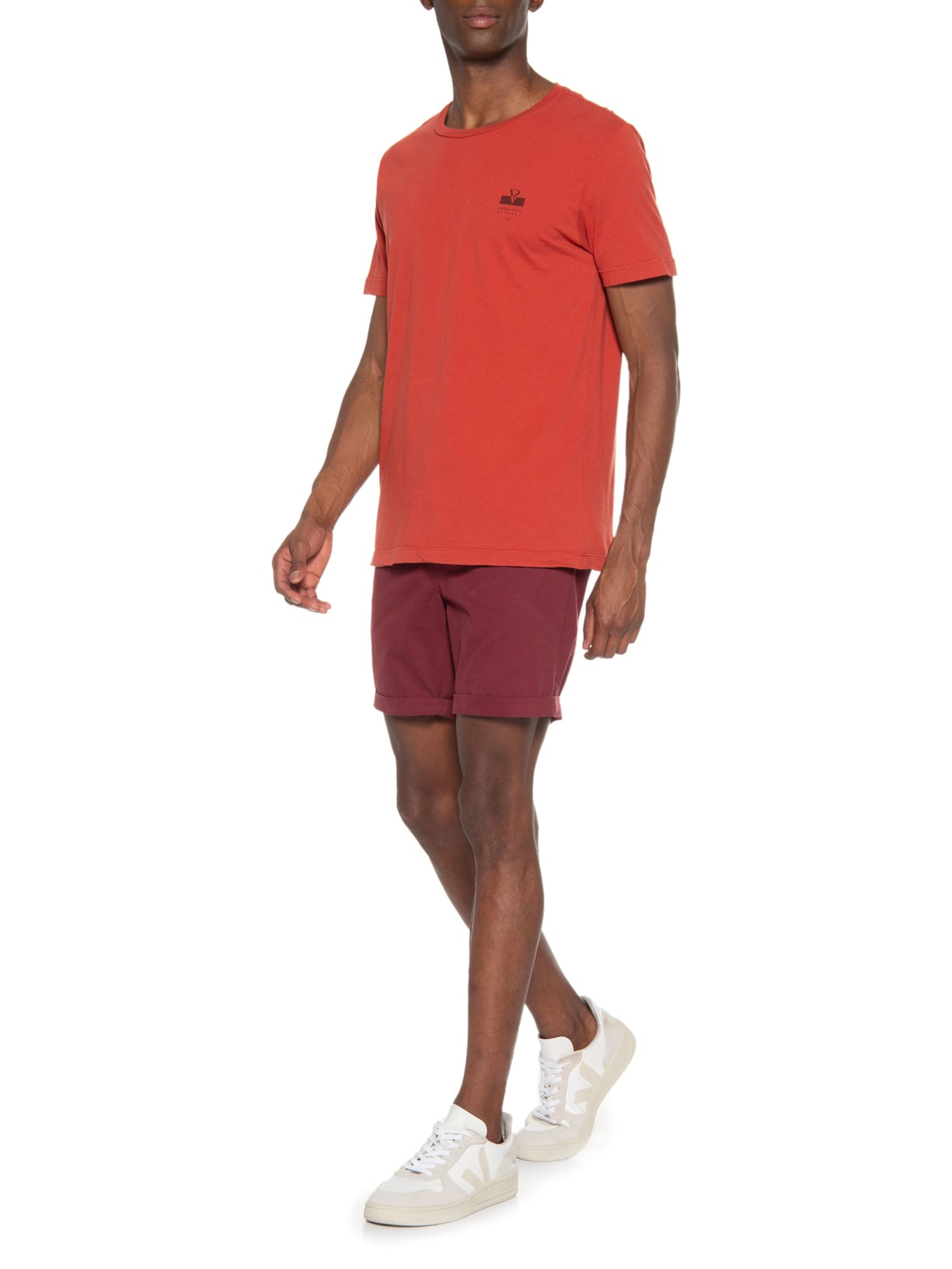 Camiseta Masculina Malha Gd Estampa Establishe Apparel Vermelho Vr