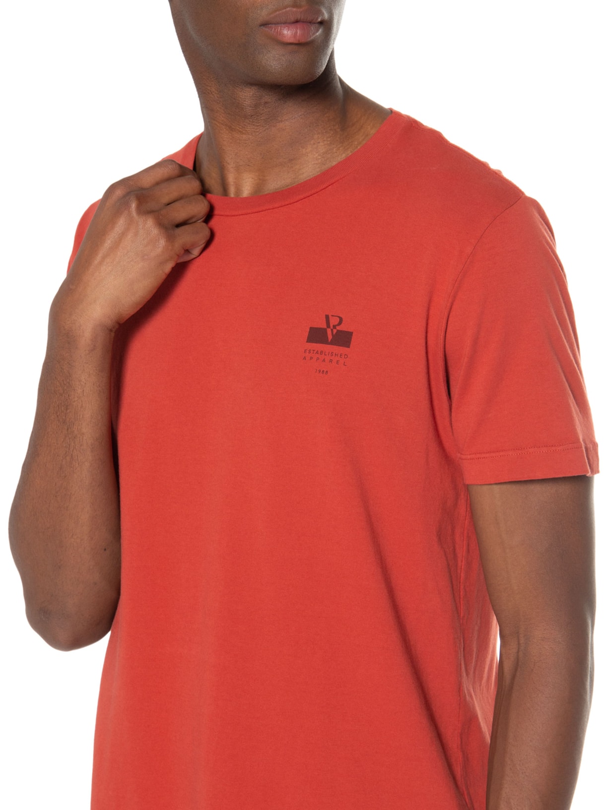 Camiseta Masculina Malha Gd Estampa Establishe Apparel Vermelho Vr