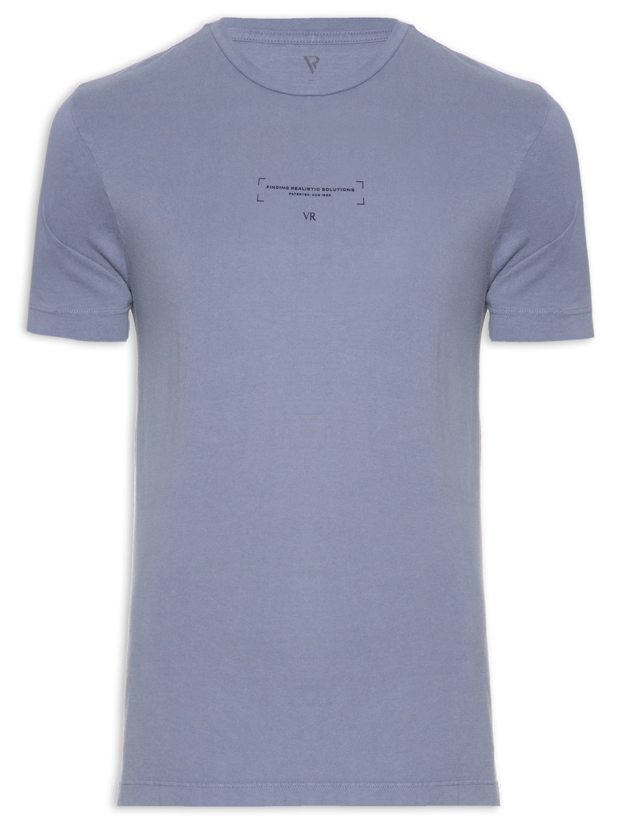 Camiseta Masculina Malha Gd Estampa Realitic Solutions - Azul