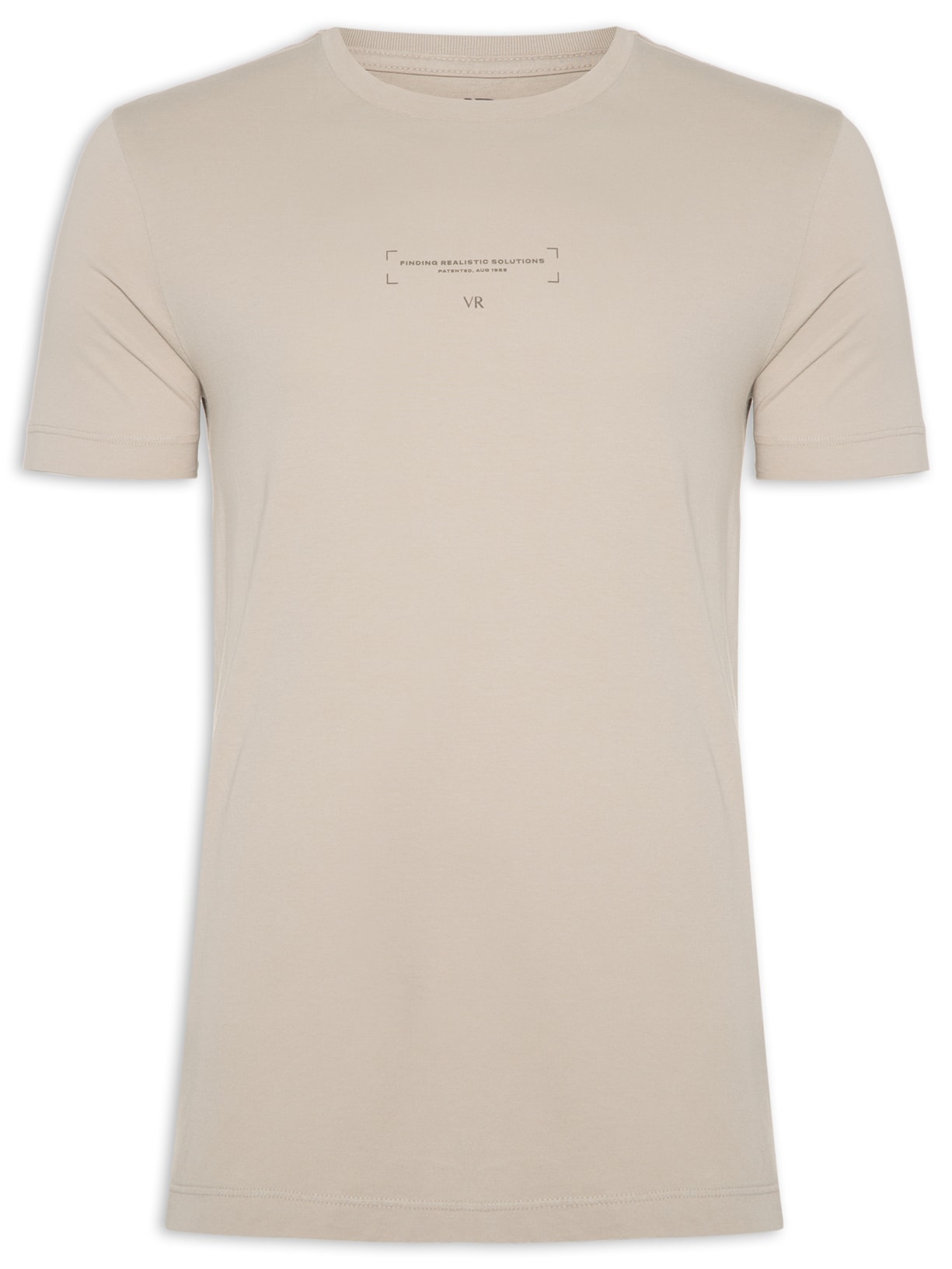 Camiseta Masculina Malha Gd Estampa Realitic Solutions - Cinza