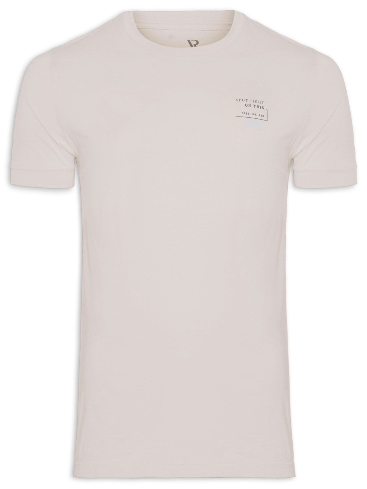 Camiseta Masculina Malha Gd Estampa Spot Light - Cinza