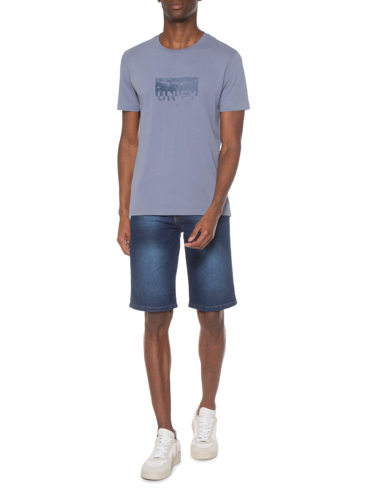 Camiseta Masculina Malha Gd Estampa Unify Azul Vr