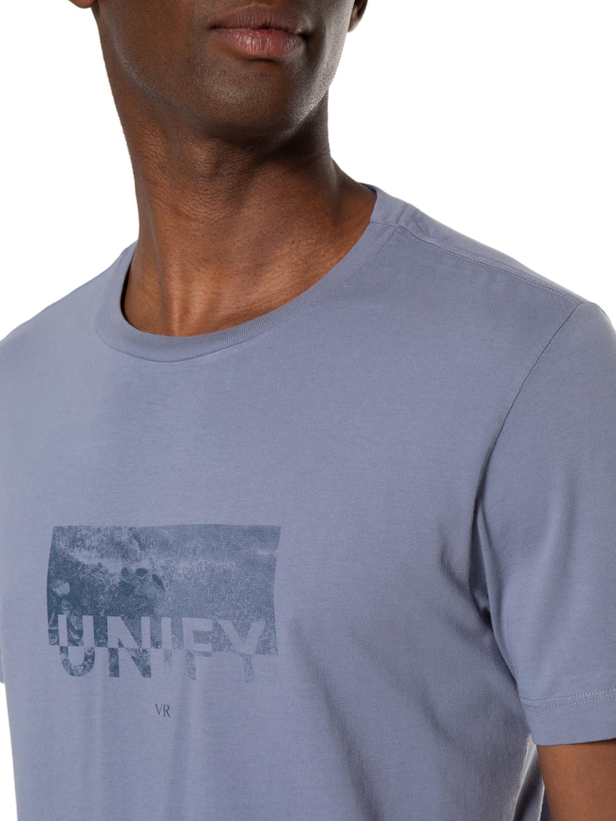 Camiseta Masculina Malha Gd Estampa Unify Azul Vr