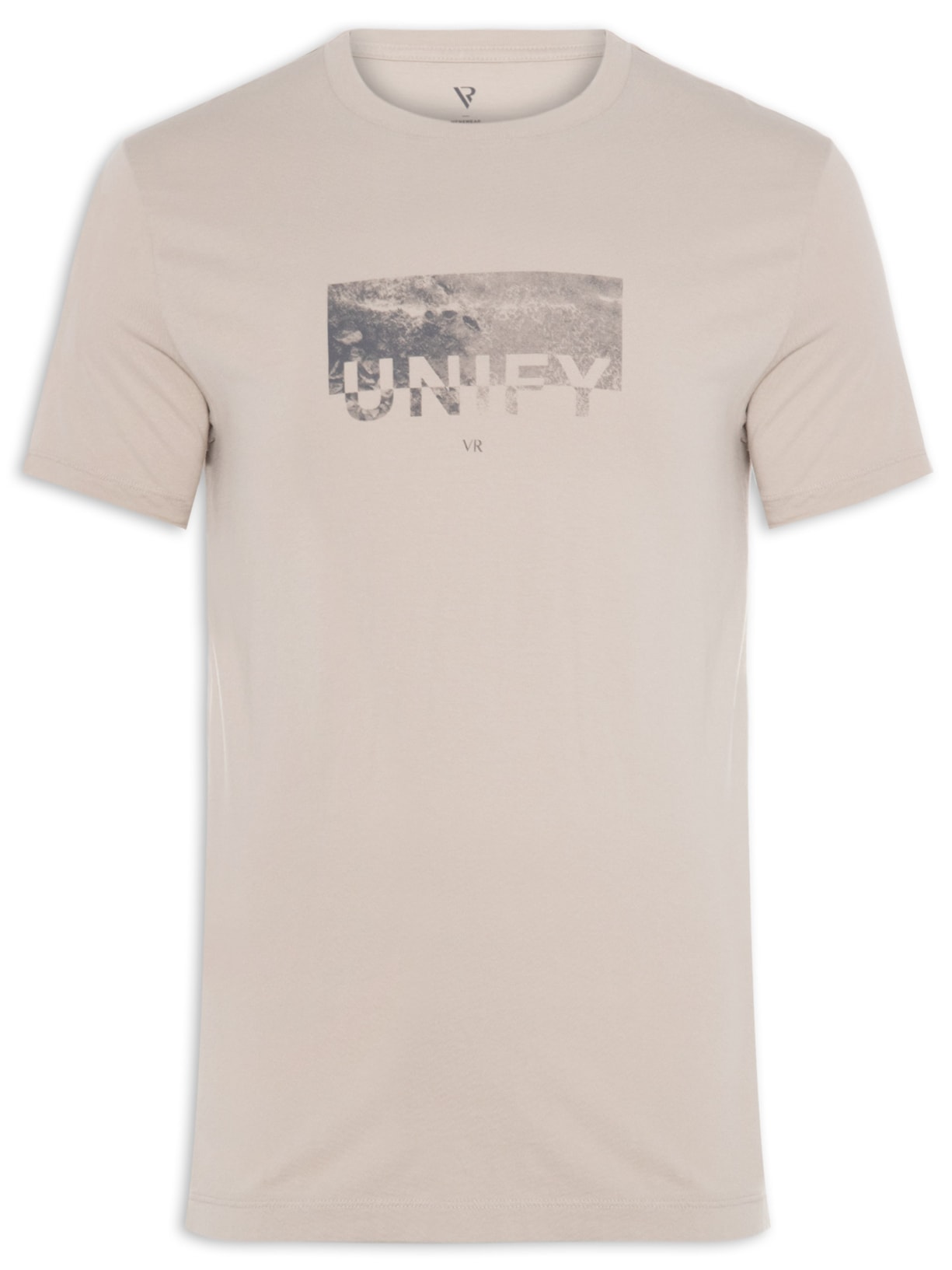 Camiseta Masculina Malha Gd Estampa Unify - Bege