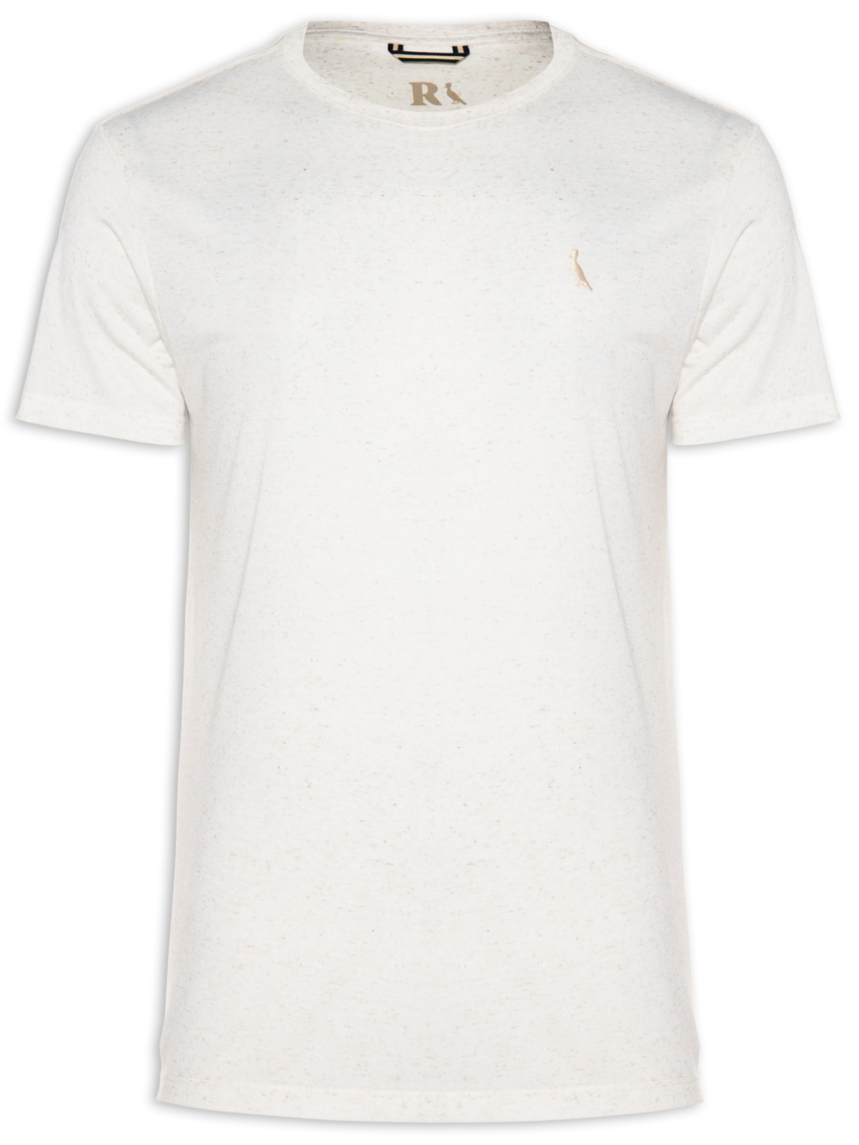 Camiseta Masculina Malha Linho Off White Reserva