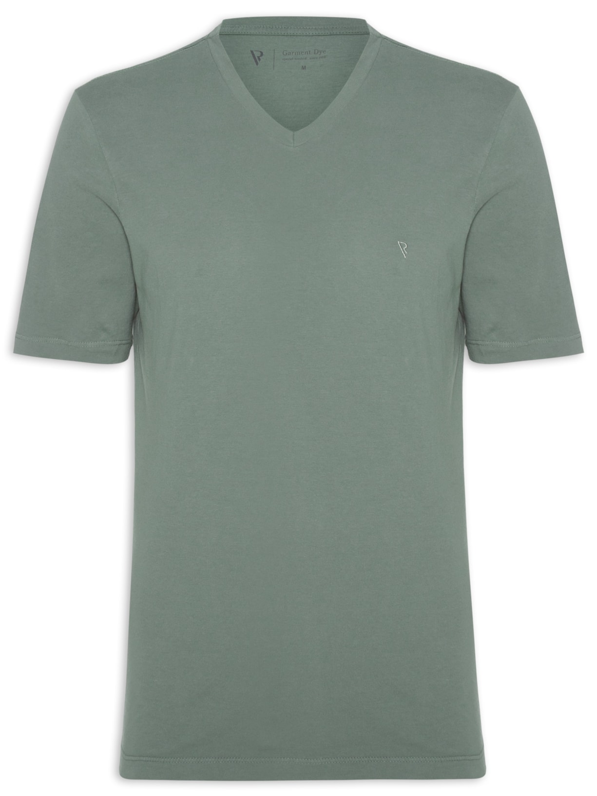 Camiseta Masculina Malha Manga Curta Básica - Verde