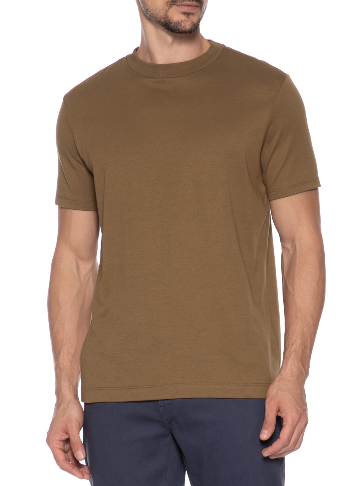 Camiseta Masculina Malha Office Bege Oficina Reserva