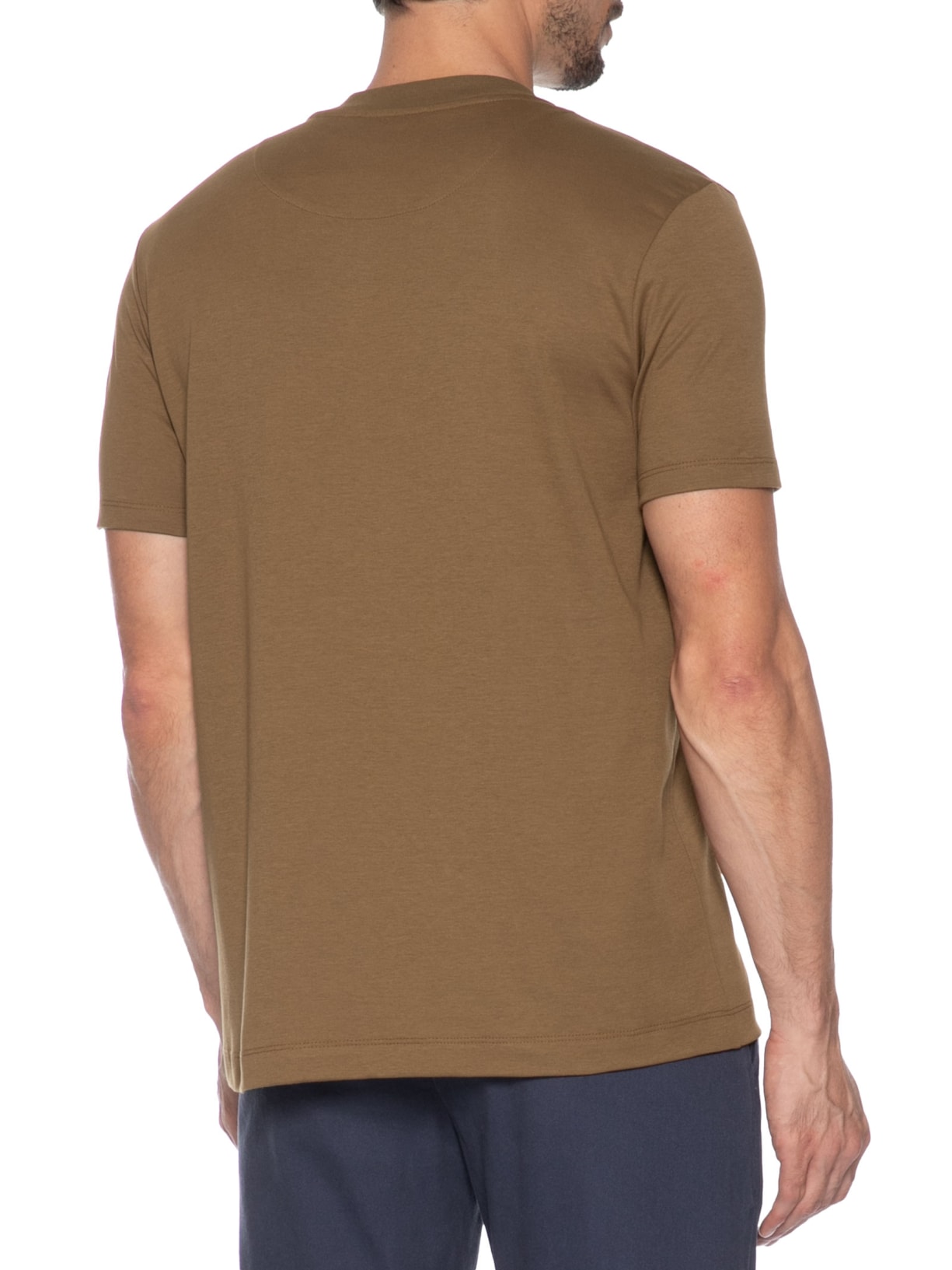 Camiseta Masculina Malha Office Bege Oficina Reserva