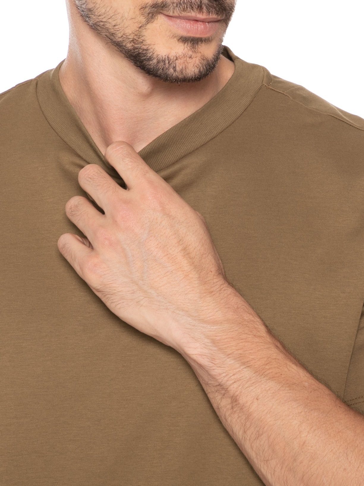 Camiseta Masculina Malha Office Bege Oficina Reserva