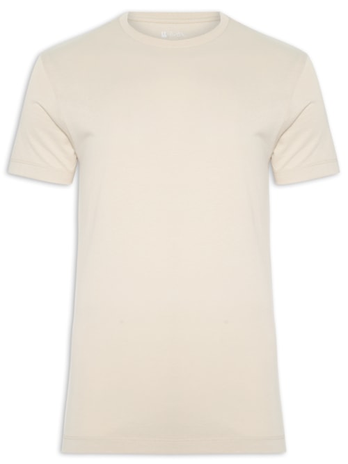 Camiseta Masculina Malha Pima - Bege