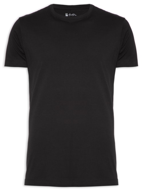 Camiseta Masculina Malha Pima - Preto