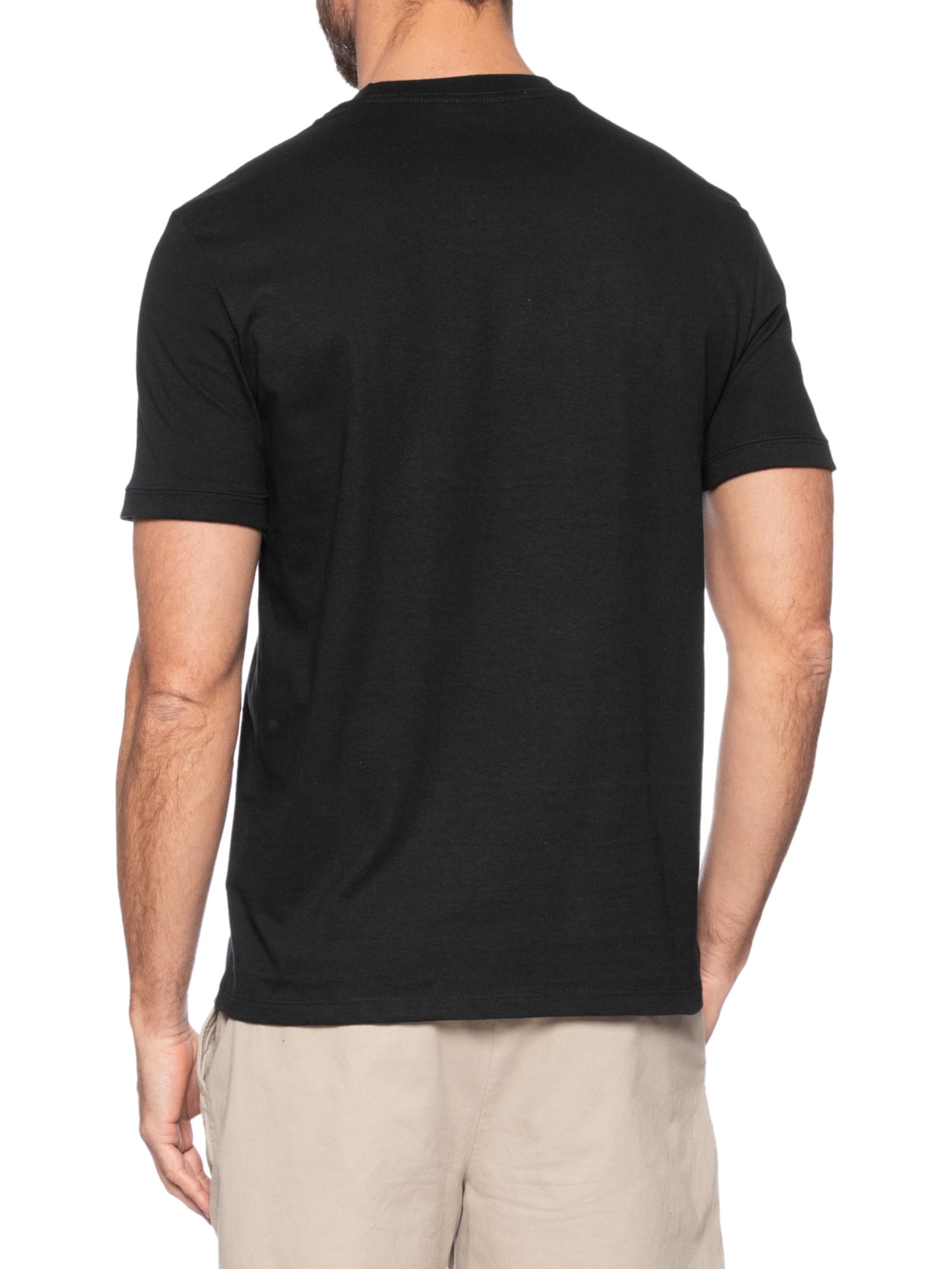 Camiseta Masculina Malhão Com Punhos Preto Calvin Klein Jeans