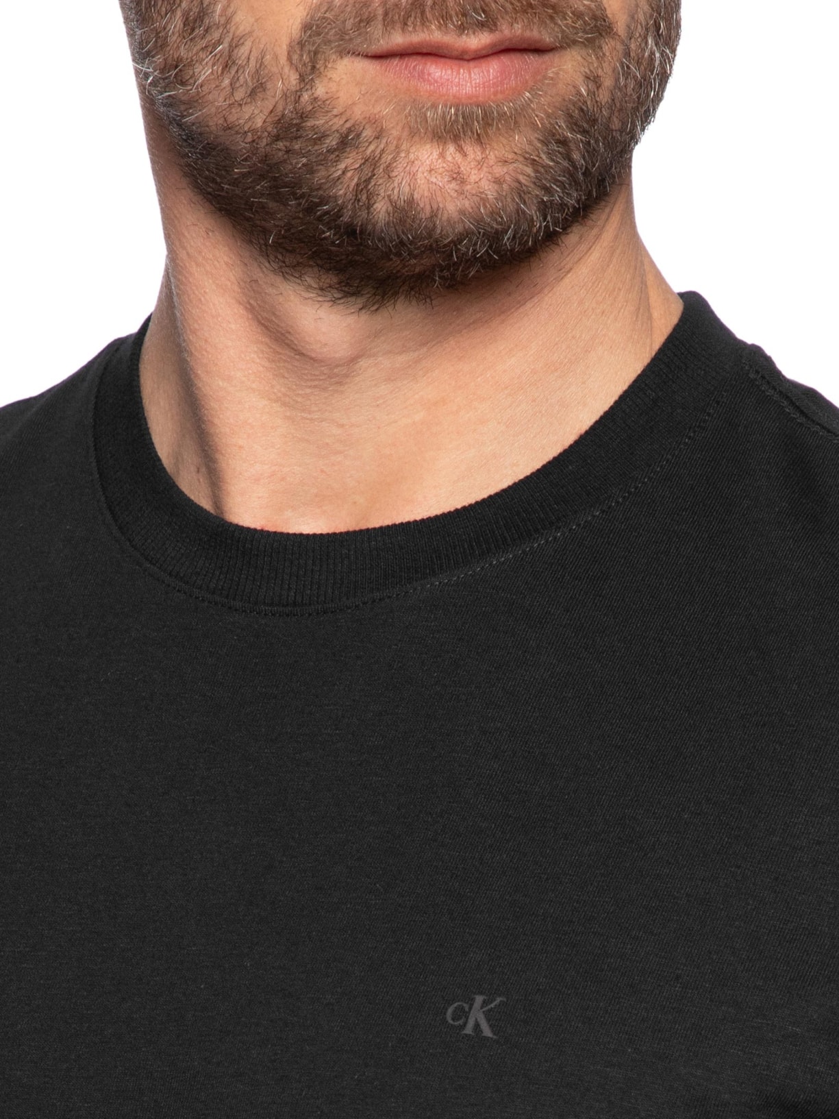 Camiseta Masculina Malhão Com Punhos Preto Calvin Klein Jeans