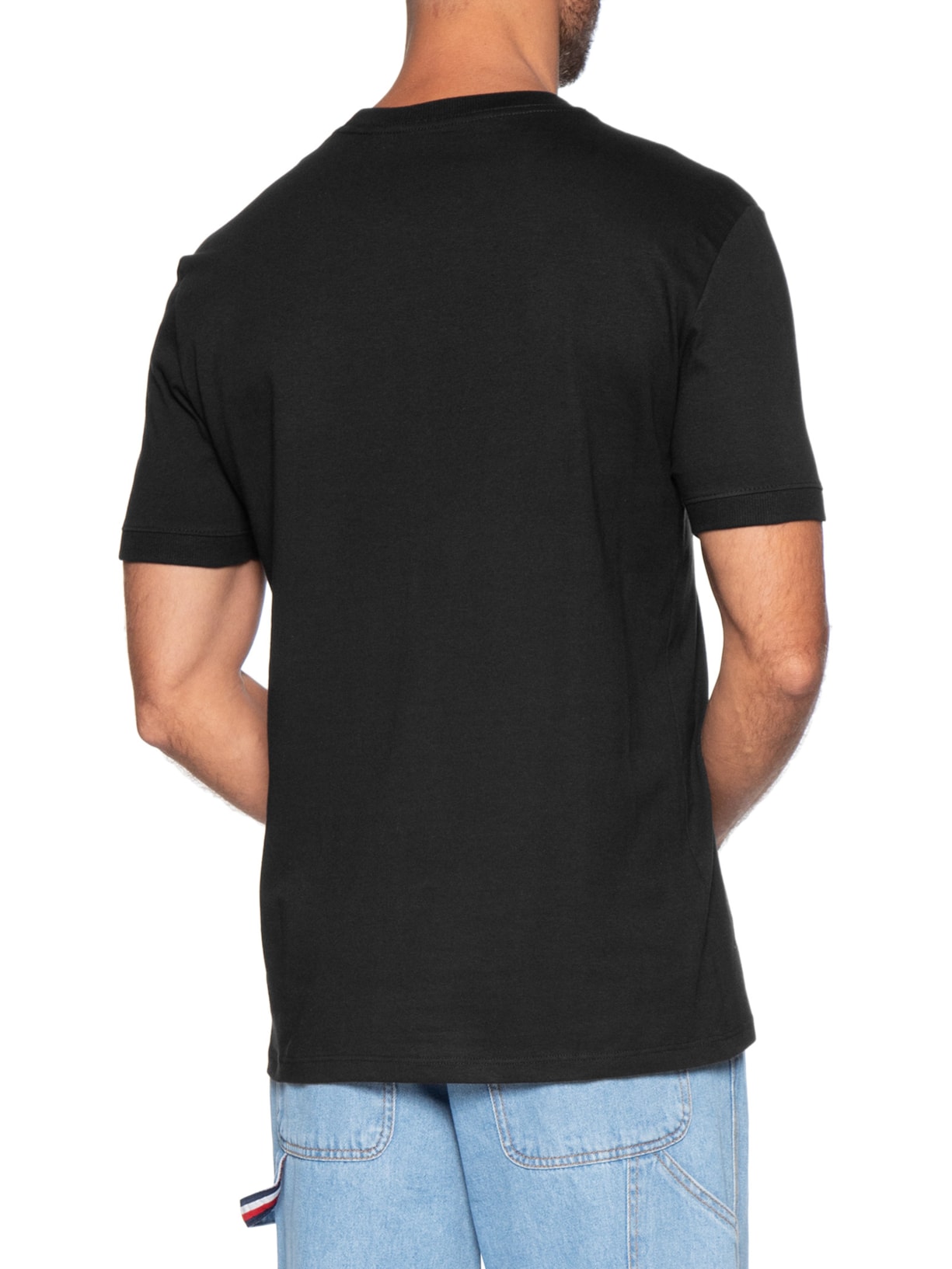 Camiseta Masculina Malhão com Punhos Preto Calvin Klein Jeans