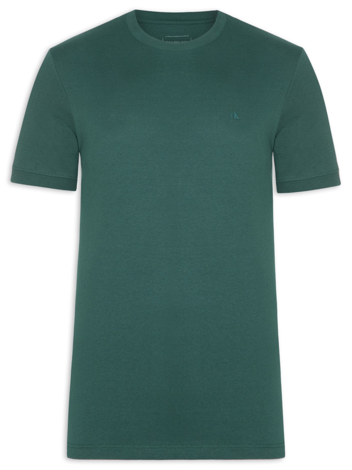 Camiseta Masculina Malhão Com Punhos Verde Calvin Klein Jeans