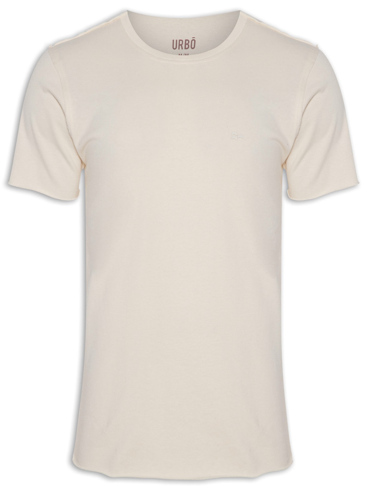 Camiseta Masculina Malhão Detalhes à Fio - Bege