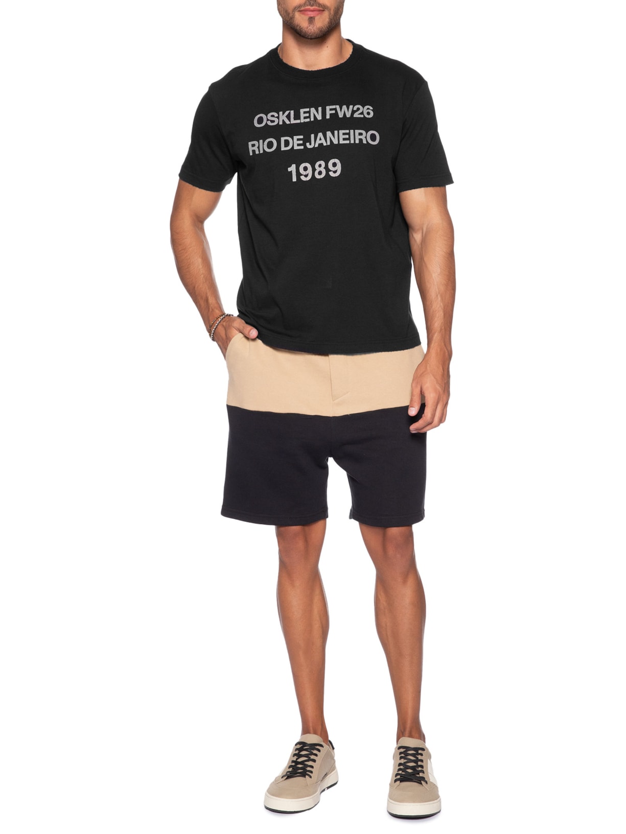 Camiseta Masculina Manga Curta 1989 FW26 Rj Preto Osklen