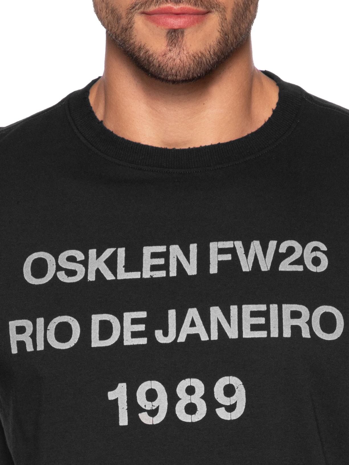 Camiseta Masculina Manga Curta 1989 FW26 Rj Preto Osklen