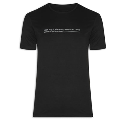 Camiseta Masculina Manga Curta Adress - Preto