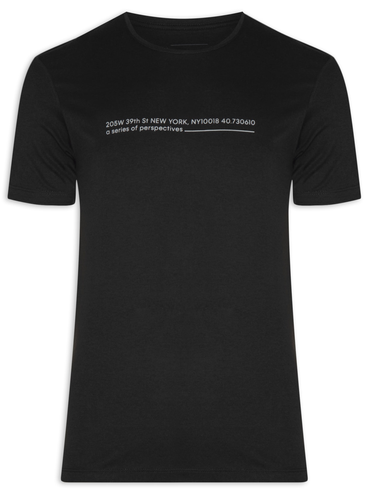 Camiseta Masculina Manga Curta Adress - Preto