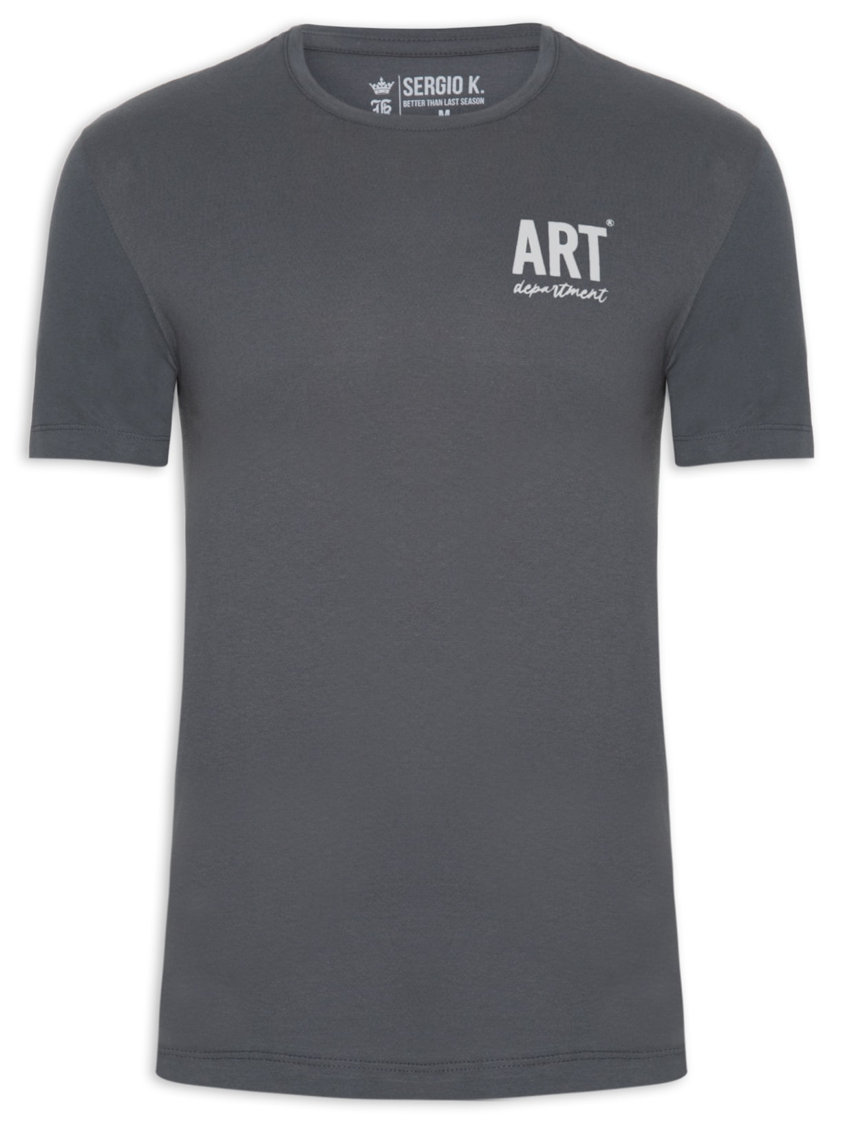 Camiseta Masculina Manga Curta Art Dept - Cinza