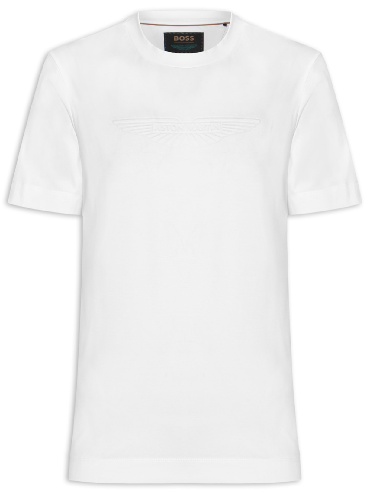 Camiseta Masculina Manga Curta Aston Martin L-Tracy - Branco