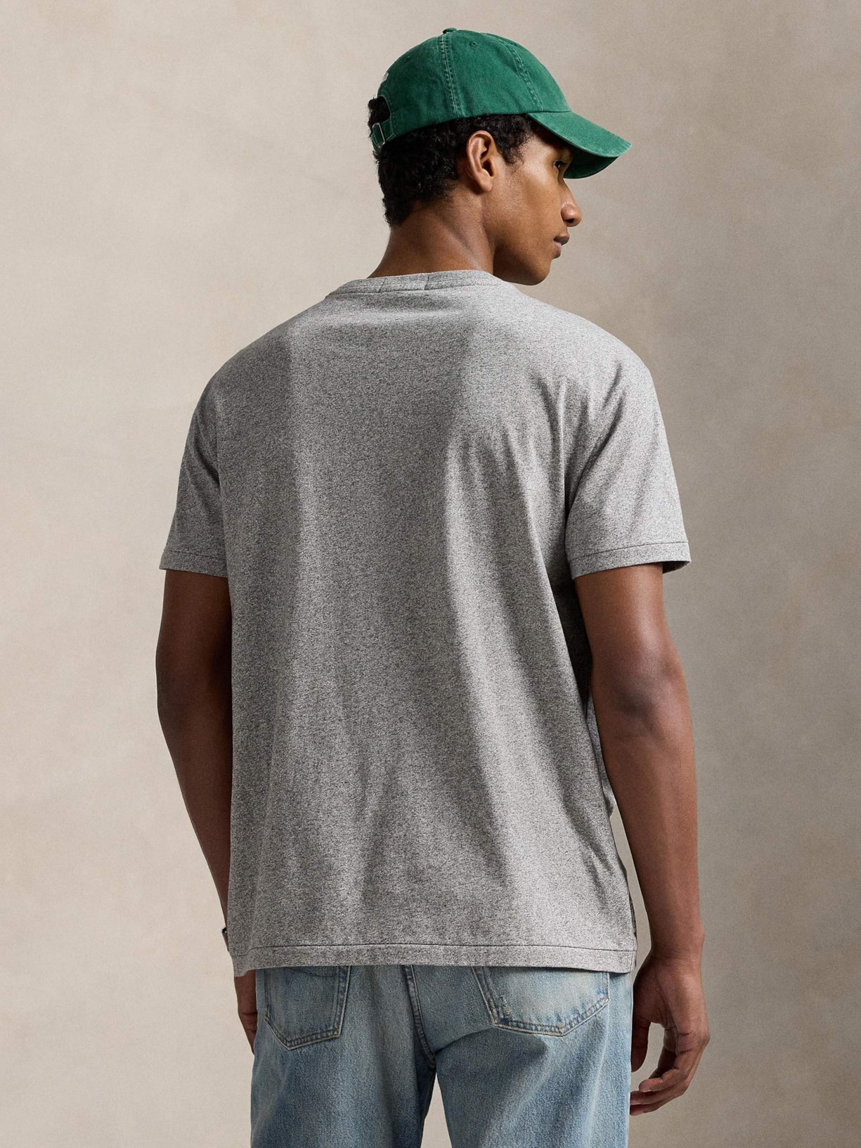 Camiseta Masculina Manga Curta Athl Div Cinza Polo Ralph Lauren