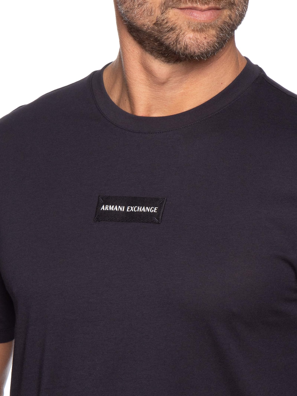 Camiseta Masculina Manga Curta AX Azul Armani Exchange