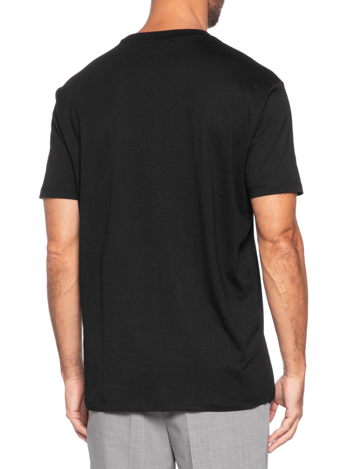 Camiseta Masculina Manga Curta AX Patch Preto Armani Exchange