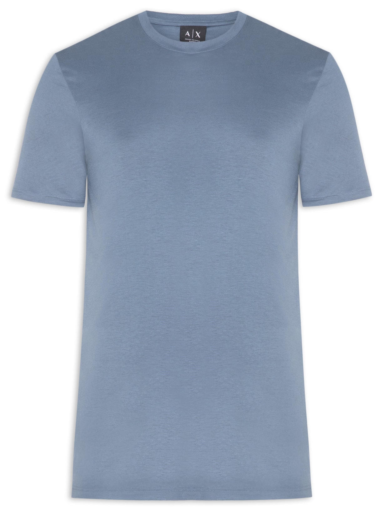 Camiseta Masculina Manga Curta Ax Pima Azul Armani Exchange