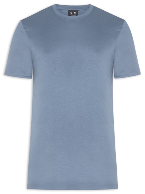 Camiseta Masculina Manga Curta Ax Pima – Azul