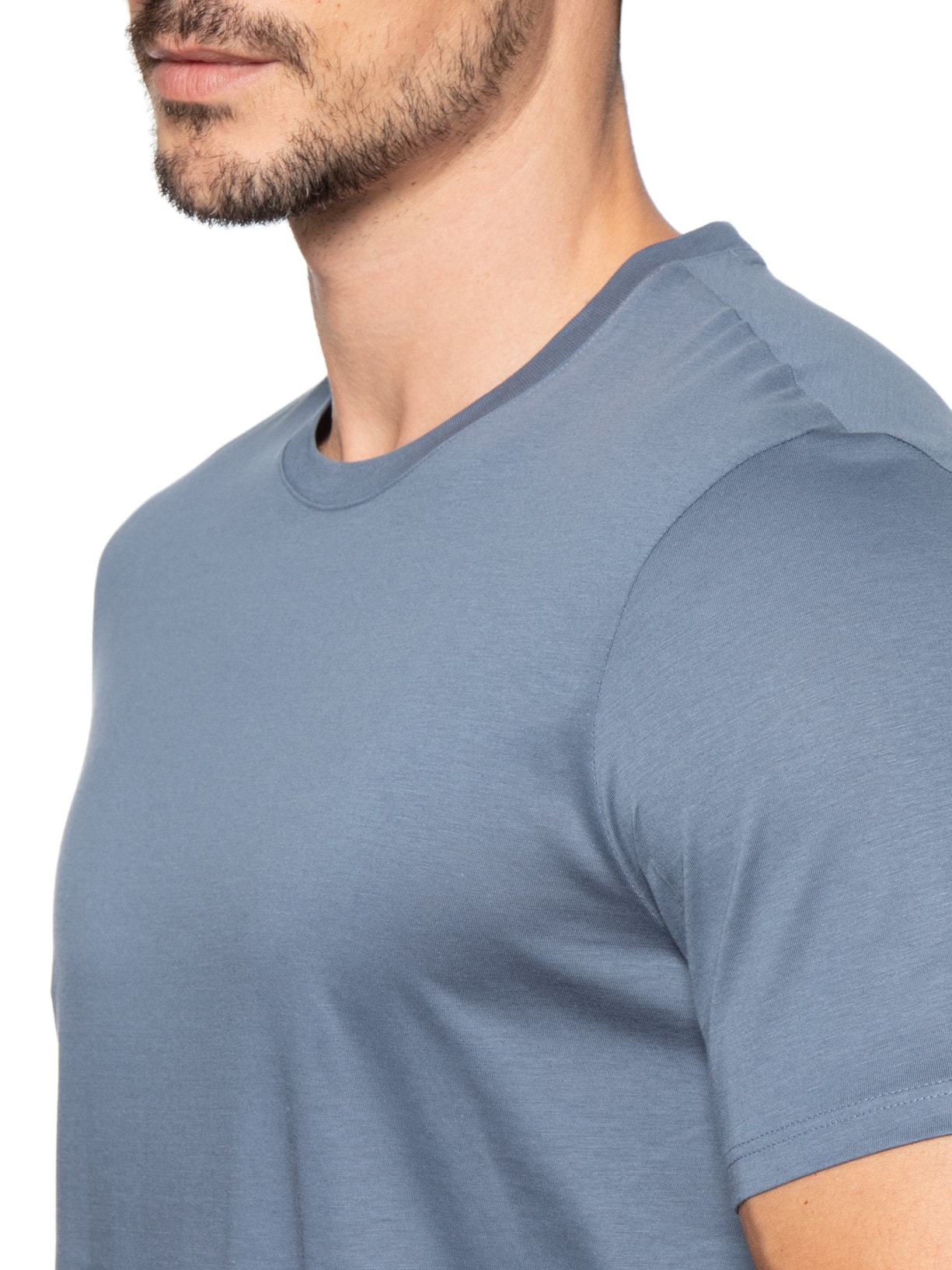 Camiseta Masculina Manga Curta Ax Pima Azul Armani Exchange